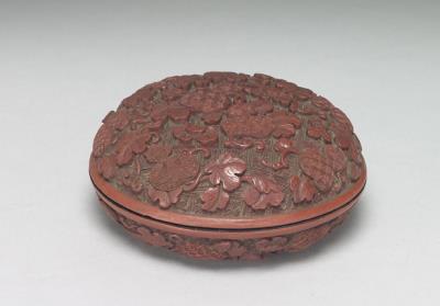 图片[2]-Carved lacquer box with pattern of gourds, Qing dynasty (1644-1911)-China Archive